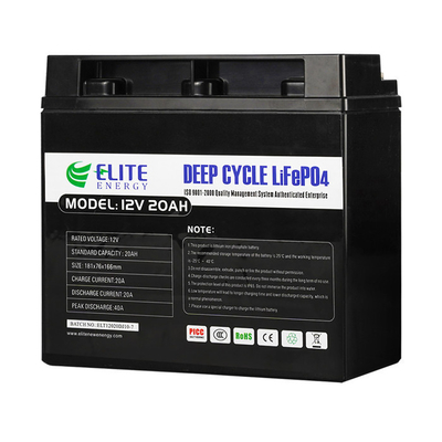 Lithium Ion Battery, tiefer Zyklus LiFePO4 Li Ion Battery der Auslese-LFP 12v 20Ah